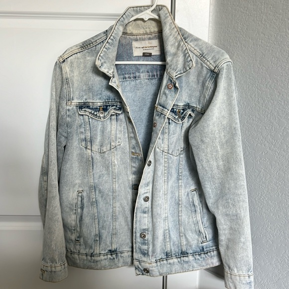 Pilcro/Anthropologie White Washed Jean Jacket - Picture 1 of 2